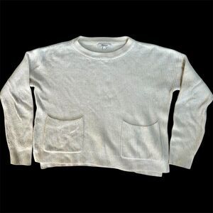 Madewell Patch pocket Pullover crewneck sweater size S Oversize